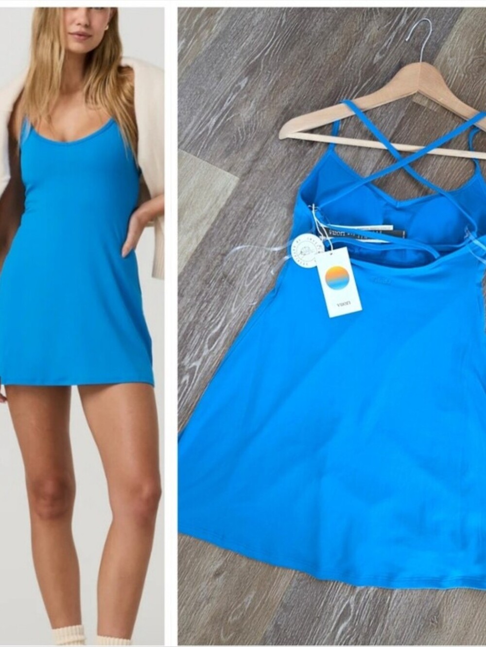 Vuori Solstice Dress Regatta Blue NWT Tennis Prep Casual Strappy PRICE FIRM HTF
